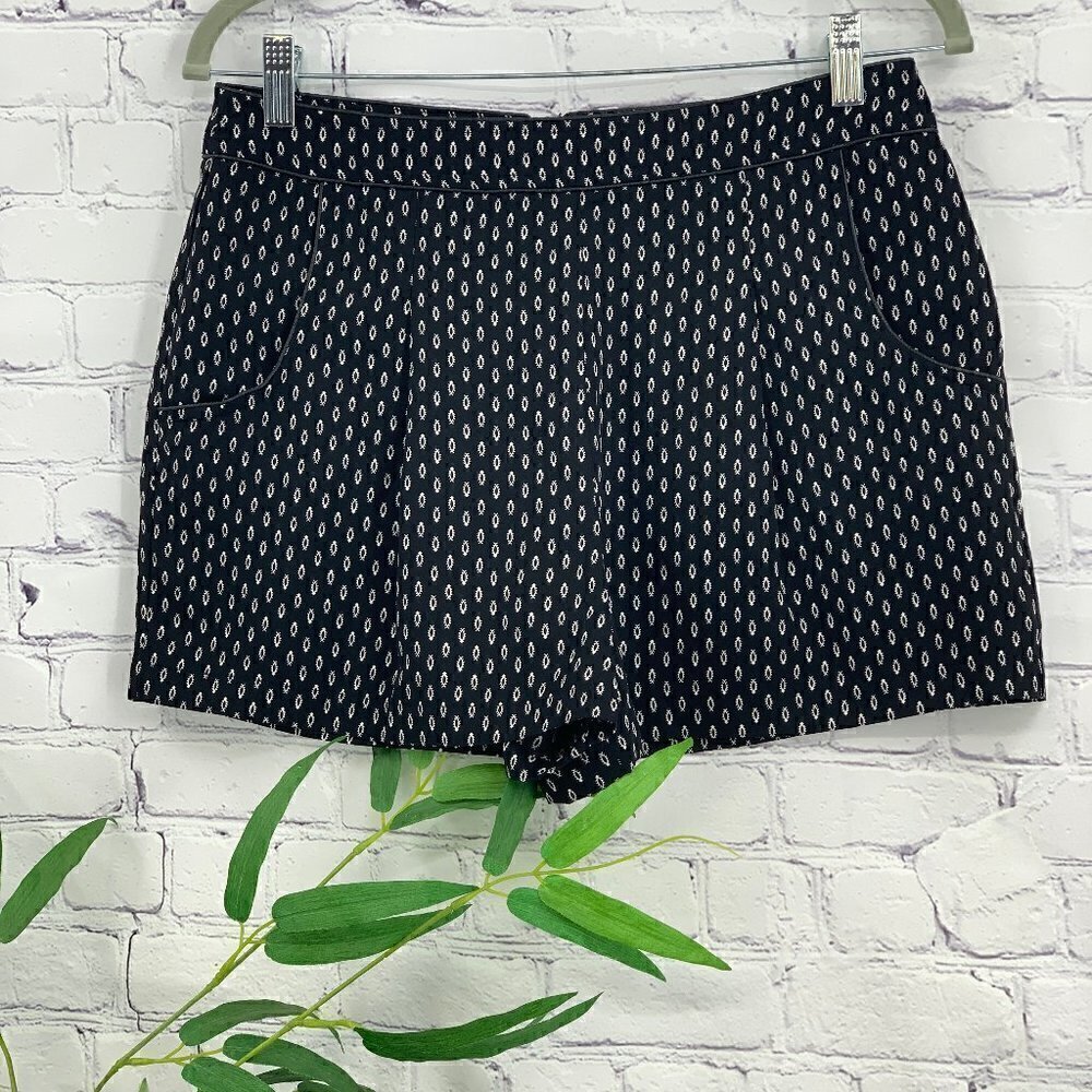 Forever 21 Black w/ White Aztec Pattern Shorts